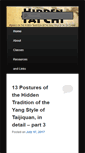 Mobile Screenshot of hiddentaichi.com