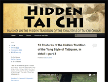 Tablet Screenshot of hiddentaichi.com